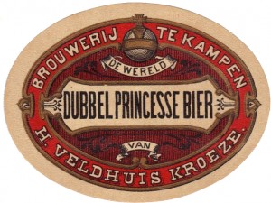 Kampen Dubbel Princessebier - Source: bieretiketten.nl