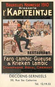 Brasserie 't Kapiteintje 1910 - Source: delcampe.net