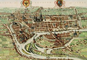 View of Liège, by Johan Blaeu, 1649. In the late 17th century, beer from Liège became popular in the Northern Netherlands.