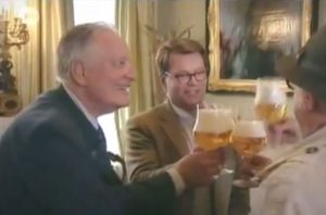 Father and son Bosteels on the Belgian tv show Tournée Générale (2011), explaining how they came up with Tripel Karmeliet.