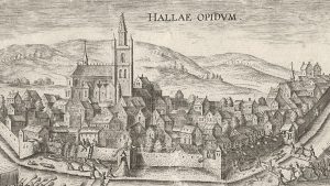 The city of Halle in the 16th century - where they drank 'keute' and 'houppe', but no lambic as far we know. Source: Rijksmuseum, Amsterdam