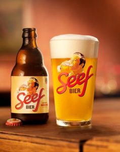 Seef beer as it has been re-introduced by Johan Van Dyck. Source: Wikipedia - Heelge