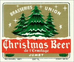Christmas beer de l'Ermitage, brasseries Union, Jumet - Image: jacquestrifin.be