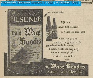 'Look for the new Van Waes Boodts beer!'