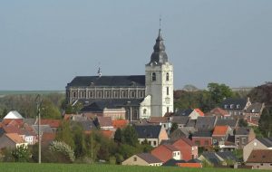 The village of Hoegaarden, amidst the hills of Haspengouw