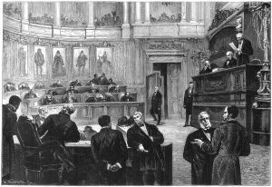 The Belgian parliament during the 1880s, when the new beer law was passed that based the excise tax on the amount of malt used. Source: Wikimedia Commons.
